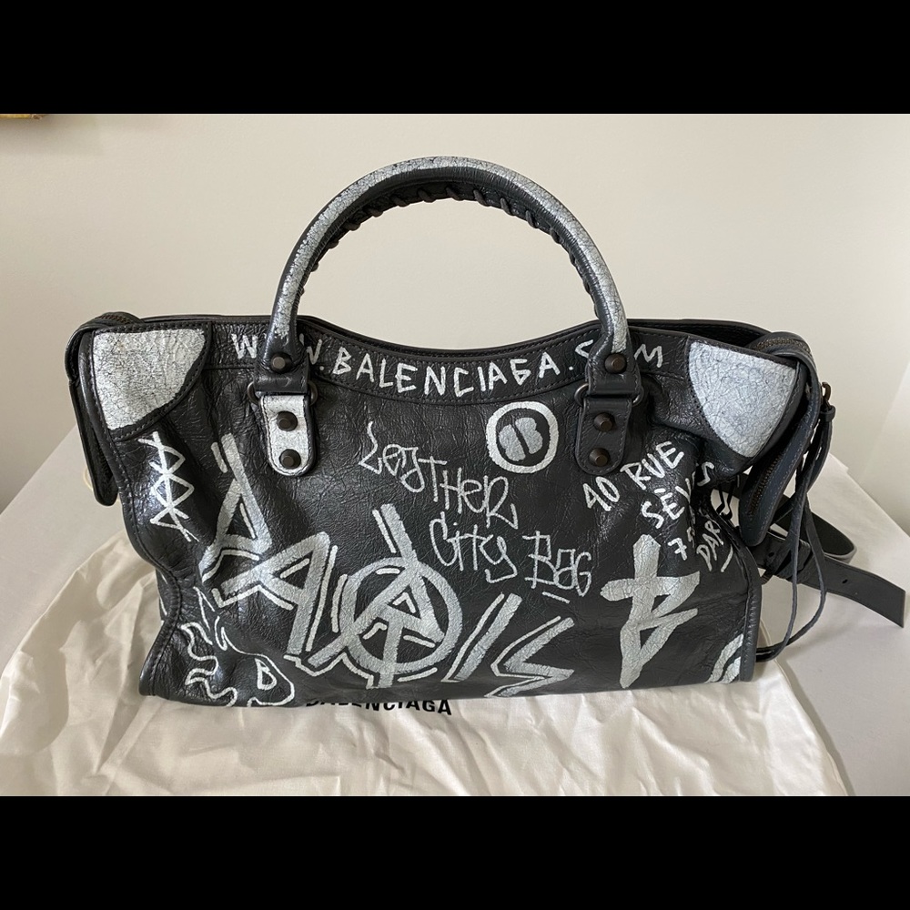 ❌SOLD❌ BALENCIAGA Classic City AJ Graffiti Bag - Picture 6 of 8